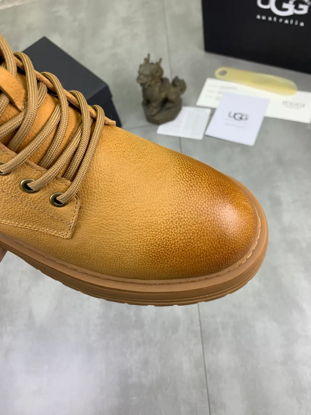 Men's men's shoes 💰P660 New arrival 🆕🆕🆕 IUGGI Men's British retro Martin boots Winter new men's outdoor hiking boots First layer of cowhide on the outside and wool on the inside Comfortable and warm Rubber sole sole Non-slip and firm Trendy and fashionable Casual and versatile Size: 38-44 (45 customized) Color: three colors
